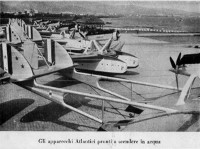 The atlantic seaplanes ready to go down into the water